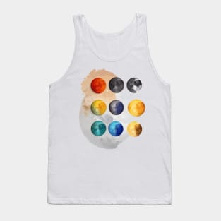 Lunar Phases Unveiled - Embrace the Dance of the Moon Tank Top